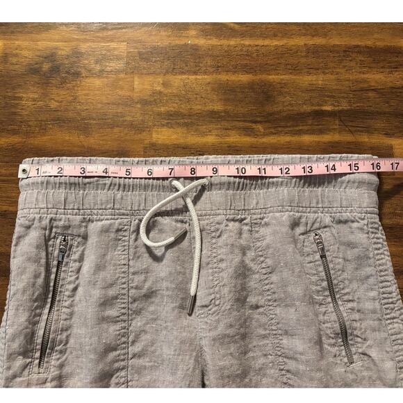 Athleta Women's 8 Cabo Linen Wide Leg Pant Pull On High Rise Relaxed Drawstring - Picture 8 of 13